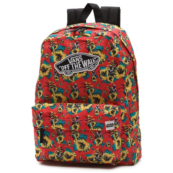 red hawaiian vans backpack